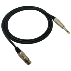MC1403 Kabel mikrofonowy, XLR żeński / Jack 6.3 stereo